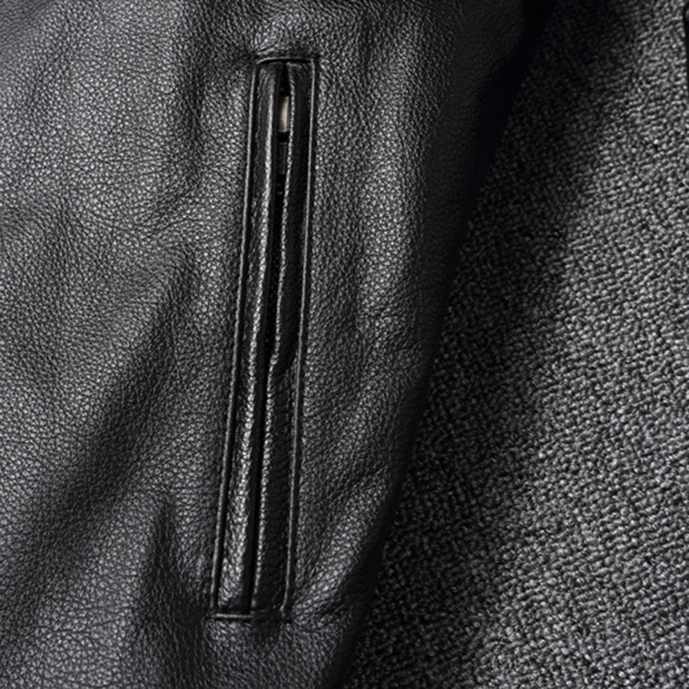 Men Imatition Leather Retro Stand Collar Jacket PunkStyle Coat Motorcycle Clothe