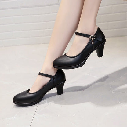 Salto Alto Feminino, Sapatos Femininos de Luxo para Festa Salto Médio 35-41