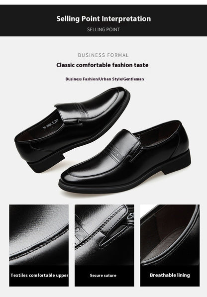 Mens 6CM Height Increase Dress Shoes Fashion Pointed Toe Business Casual Elevator Shoes Leather Oxfords Shoes Zapatos De Hombre