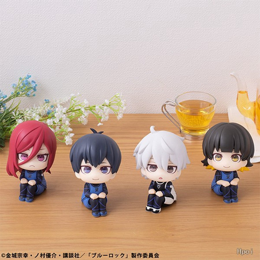 9cm Blue Lock Anime Figura Versão Q Nagi Seishirou Boneco de Ação Kawaii Isagi Yoichi Estatueta PVC Coleção Modelo Boneca Brinquedos