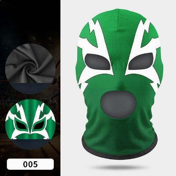 Boxing Mask Wrestling Mask Elastic Milk Silk Mask Lycra Fabric Print Halloween Party Dress Up Costume Party Mask