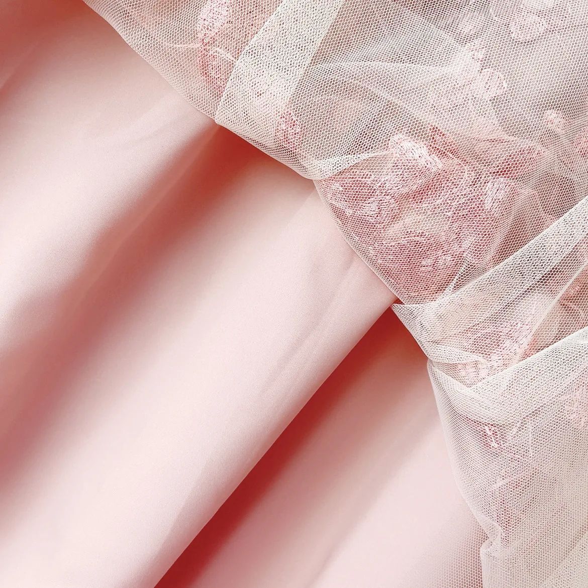 New in A-Line High Waist Embroidery 3D Flower Tulle Midi Skirt Women Spring Summer Pink Chic Elegant Mesh Party Long Skirt