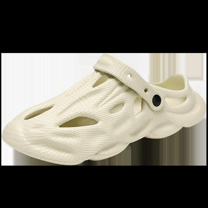 New Men's Summer Leisure Fashion Jelly Shoes EVA Soles Comfortable Platform Slippers Outdoor Beach Sandals Garden Shoes