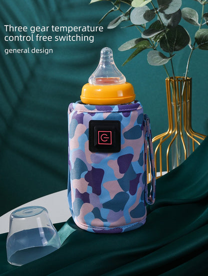 Baby bottle insulation bag, baby insulation artifact, milk warmer with 3-speed temperature adjustment