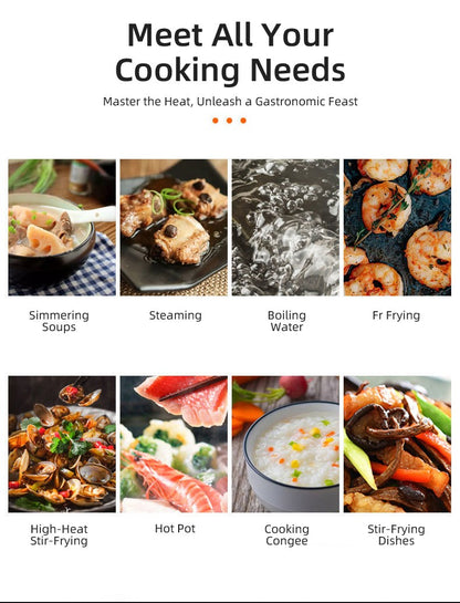 3500W High-Power Electric Ceramic Stove Induction Cooker Multifunctional Household Electronic Kitchen Appliance