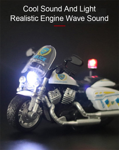 Modelo de Moto Kawasaki Escala 1:12 Miniatura em Liga Leve Brinquedo Carro Som Luz Pneus de Borracha Motocicletas Veículo Presente Perfeito para Meninos