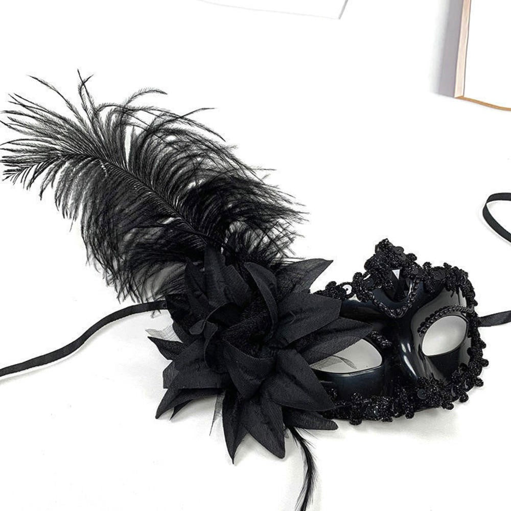 Dance Party Diamond Venetian Mask Feather Flower Wedding Carnival Performance Costume Sexy Lady Mask Masquerade Christmas 2026