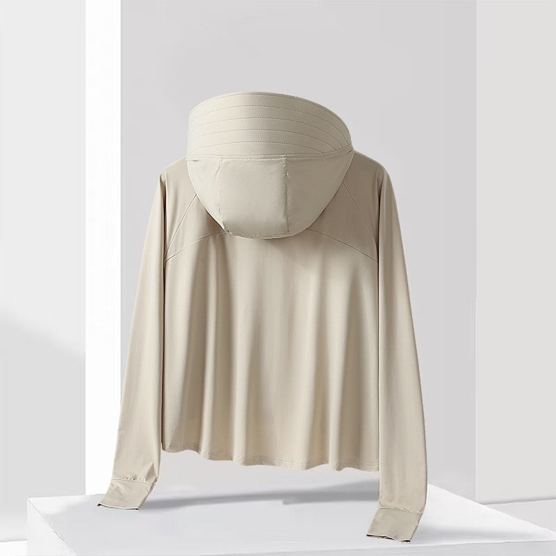 Neutral Hooded Sports Running Jacket Lightweight Quick Drying Suitable Outdoor Running Fitness Travel Commuting Sun Protection