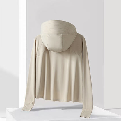 Neutral Hooded Sports Running Jacket Lightweight Quick Drying Suitable Outdoor Running Fitness Travel Commuting Sun Protection