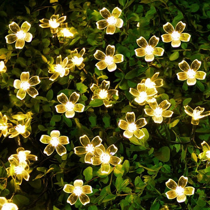 10/20M Cherry Blossom Garland Fairy Lights Indoor Christmas Decoration String Lights 200LED for Wedding Pink Party Decorations