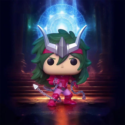 Funko Pop Cavaleiros do Zodíaco Boneco Articulado Hyoga de Cisne #808 Shiryu de Dragão #807 Shun de Andrômeda #809 Ikki de Fênix #810 Bonecos de Vinil Brinquedos