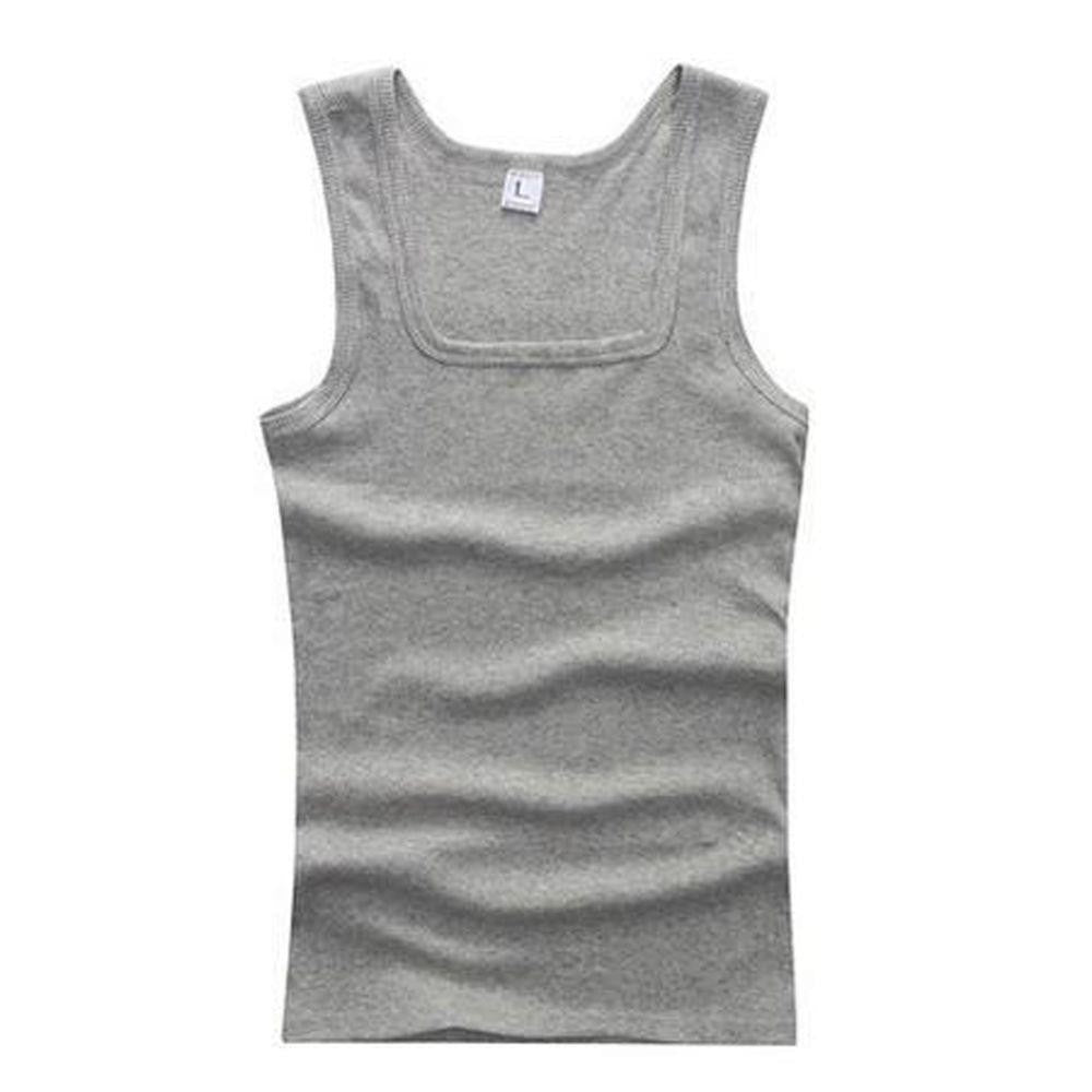 Summer Plus Size Men Women Clothing Black White Gray Tank Tops Singlets 100% Cotton Fitness Men Muscle Vests T Shirt For Women