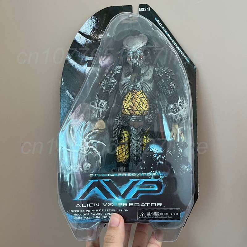 Figura de Alienígena, Máscara de Predador Celta, Figura de Predador com Cicatriz, Figura de Ação de Alienígena, Brinquedos de Modelo, Boneca Articulada, Presente de Natal