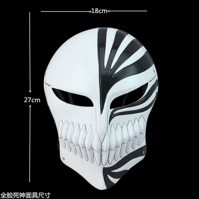 Hot Cartoon Death Ichigo Kurosaki Bleach Mask Christmas Dance Masquerade Party Cosplay Halloween Cool Mask Gift for Men Boy Toy