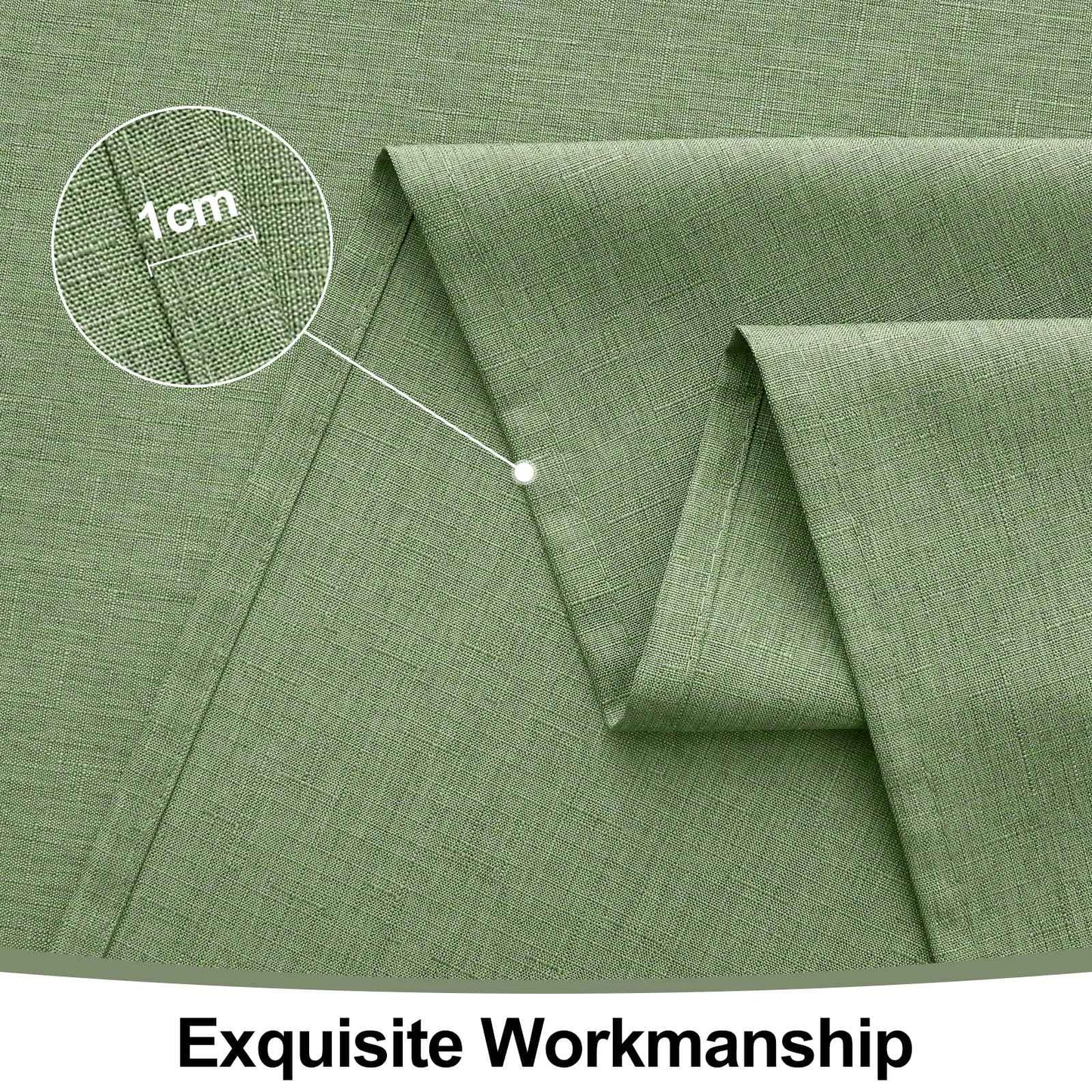 Homaxy Restuarant Rectangle Linen Tablecloths Waterproof Wipeable Fabric Table cloths Kitchen Dining Dirt-Repellent Table Covers