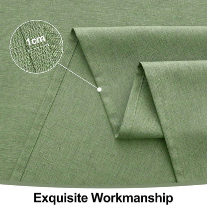 Homaxy Restuarant Rectangle Linen Tablecloths Waterproof Wipeable Fabric Table cloths Kitchen Dining Dirt-Repellent Table Covers