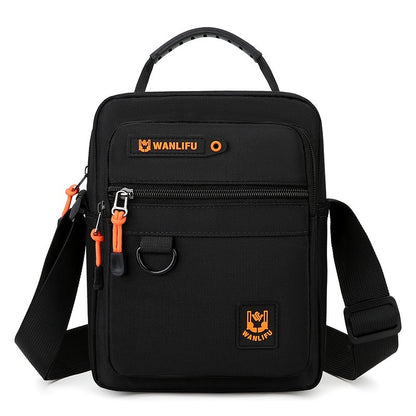 Men's crossbody bag with adjustable shoulder straps, multifunctional single shoulder bag for daily commuting, casual outdoor bag