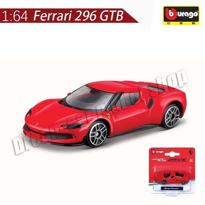 Burago 1:64 Ferrari Series SF90 488P Roma F430 F12 Liga de Carro Modelo Brinquedos Infantis Coleção de Presentes de Férias Modelo de Carro Atacado