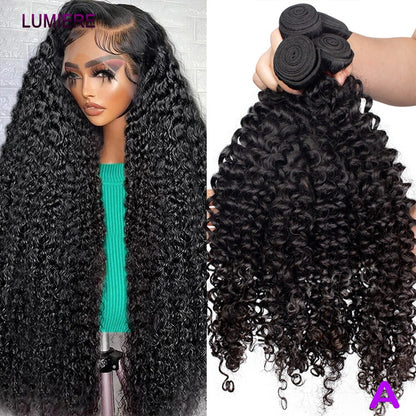Pacote de 28 30 polegadas de cabelo humano encaracolado crespo afro, cacheado profundo tipo jerry, brasileiro, natural virgem, extensão de cabelo.