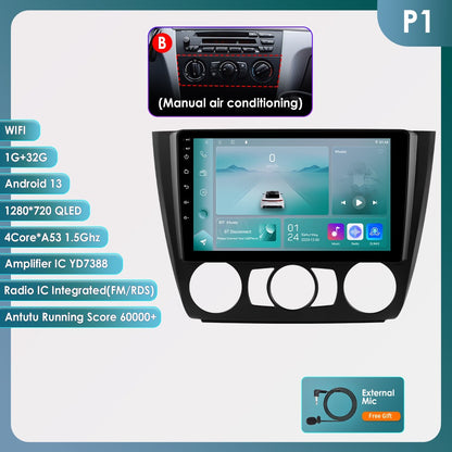 Carplay 4G Android 13 Car Radio for BMW 1 Series E81 E82 E87 E88 AT MT Auto Manual Multimedia Player Nav GPS 2Din Stereo DSP RDS