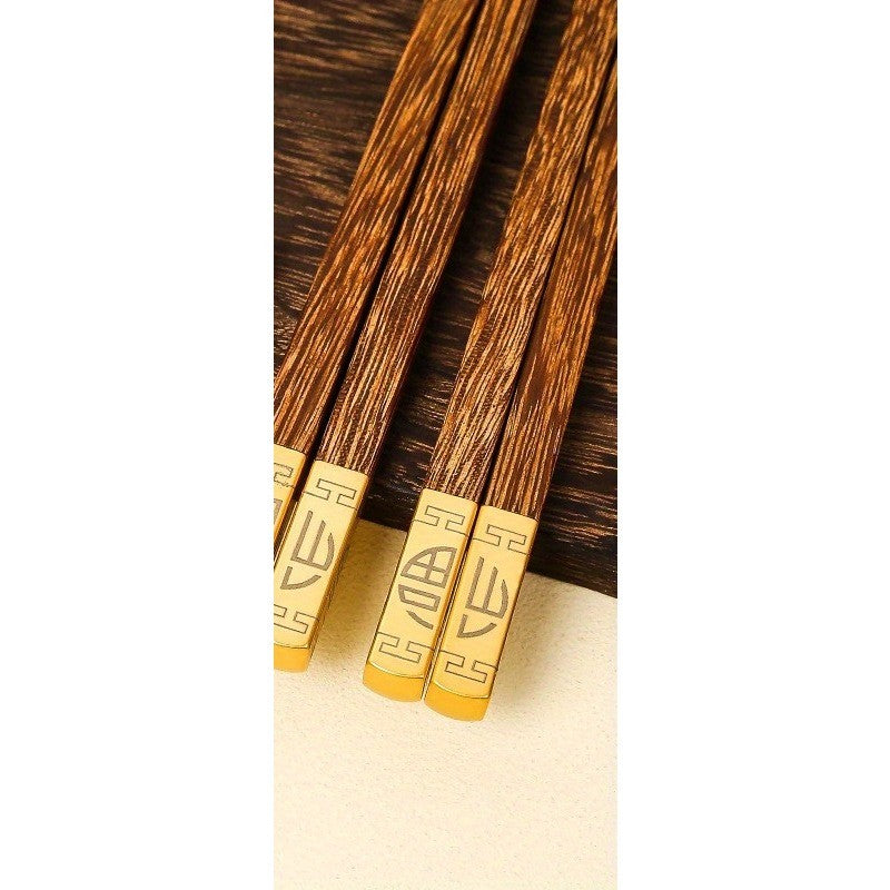 Conjunto de Hashis de Madeira Rosewood para Uso Doméstico Hashis de Madeira Sólida Hashis de Madeira Utensílios de Mesa Japoneses de Madeira Vermelho