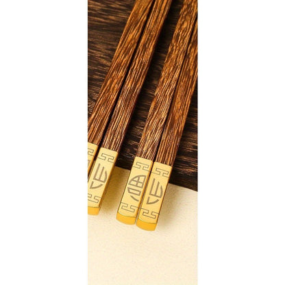 Conjunto de Hashis de Madeira Rosewood para Uso Doméstico Hashis de Madeira Sólida Hashis de Madeira Utensílios de Mesa Japoneses de Madeira Vermelho