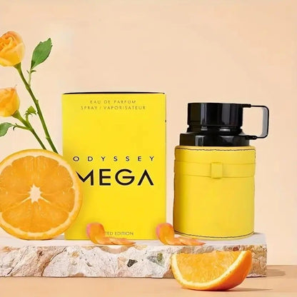 Armaf Odyssey Mega Man Eau de Parfum Spray 100ml Original Perfumes Árabes Perfume Amadeirado Aromático de Longa Duração Colônia para Homens Maquiagem