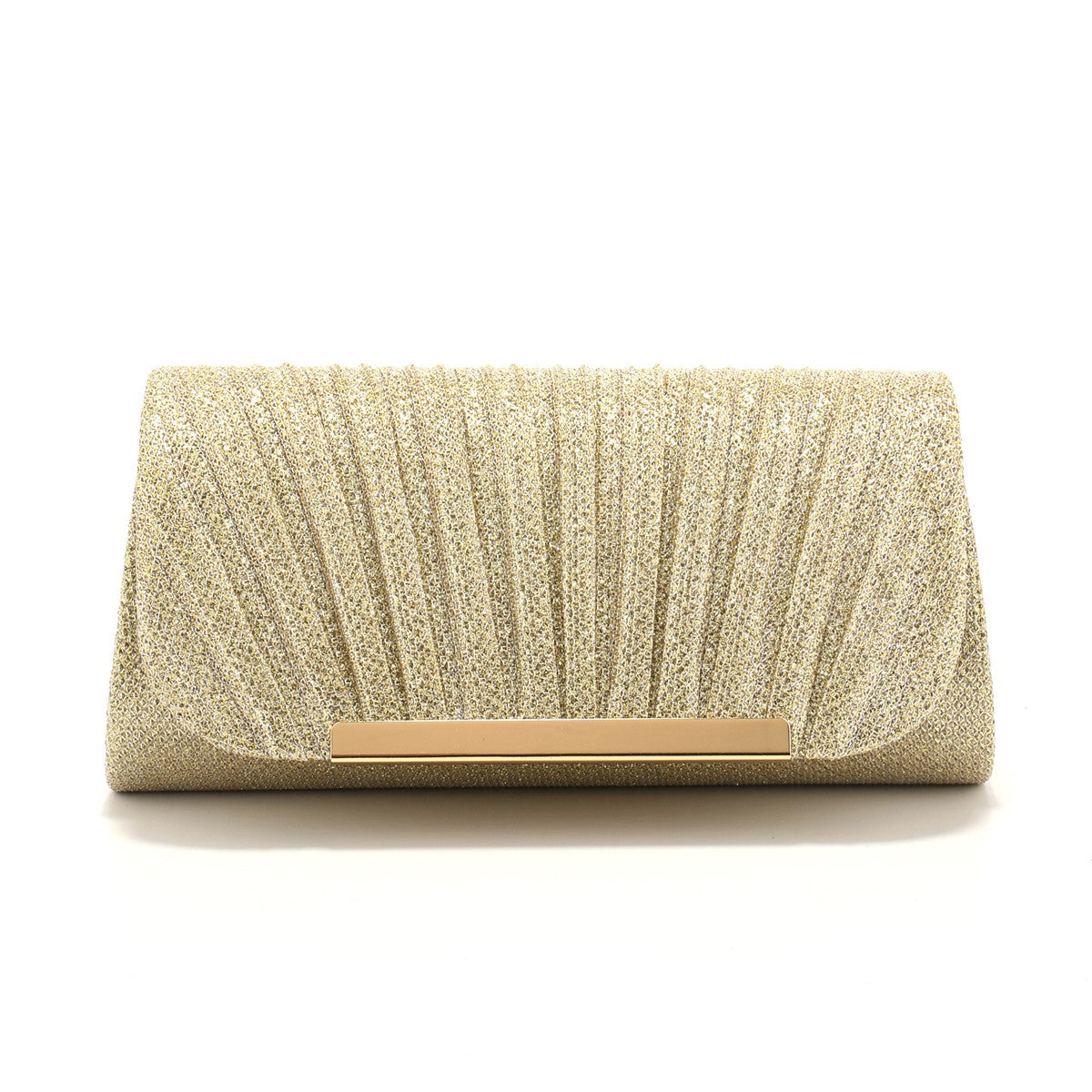 Metal Luxury Women Evening Bags Ruched Design Sequined Small Envelope Shaped Box Party Wedding Event Handbags Purse