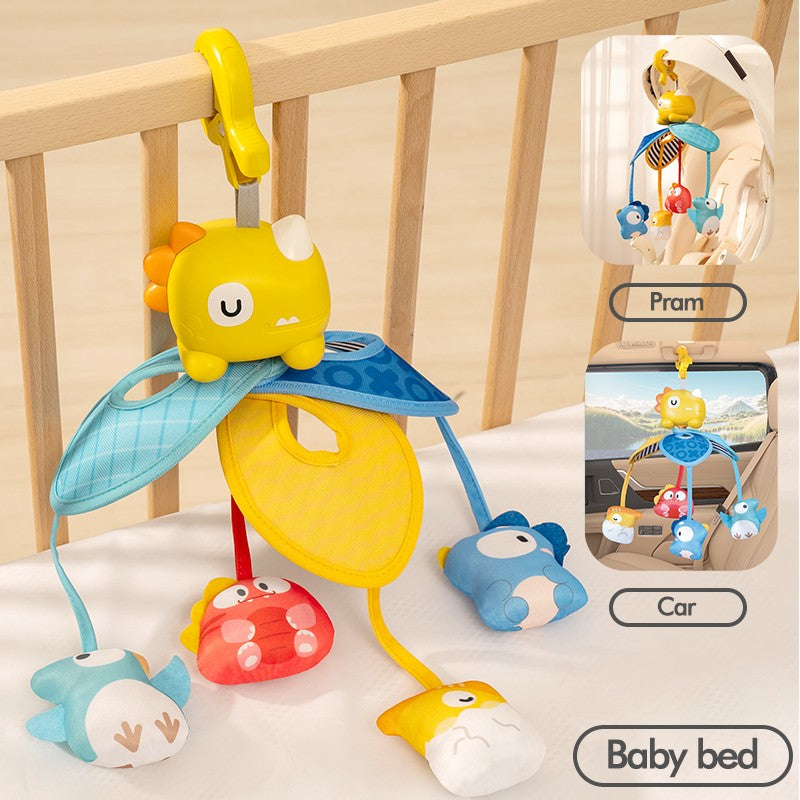 Hanging Bell Baby Stroller Bed Clip Safety Seat Hand Bell Pendant Colorful Multifunctional Soft Toys Stroller Mobile 0-12 Gift