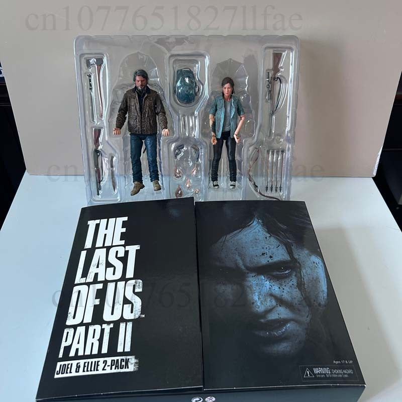 NECA Boneco The Last Of Us Parte 2 Joel Ellie Com Arco Boneco de Ação 18cm Conjunto de 2 Peças Brinquedo Modelo Boneca Articulada Presente de Natal