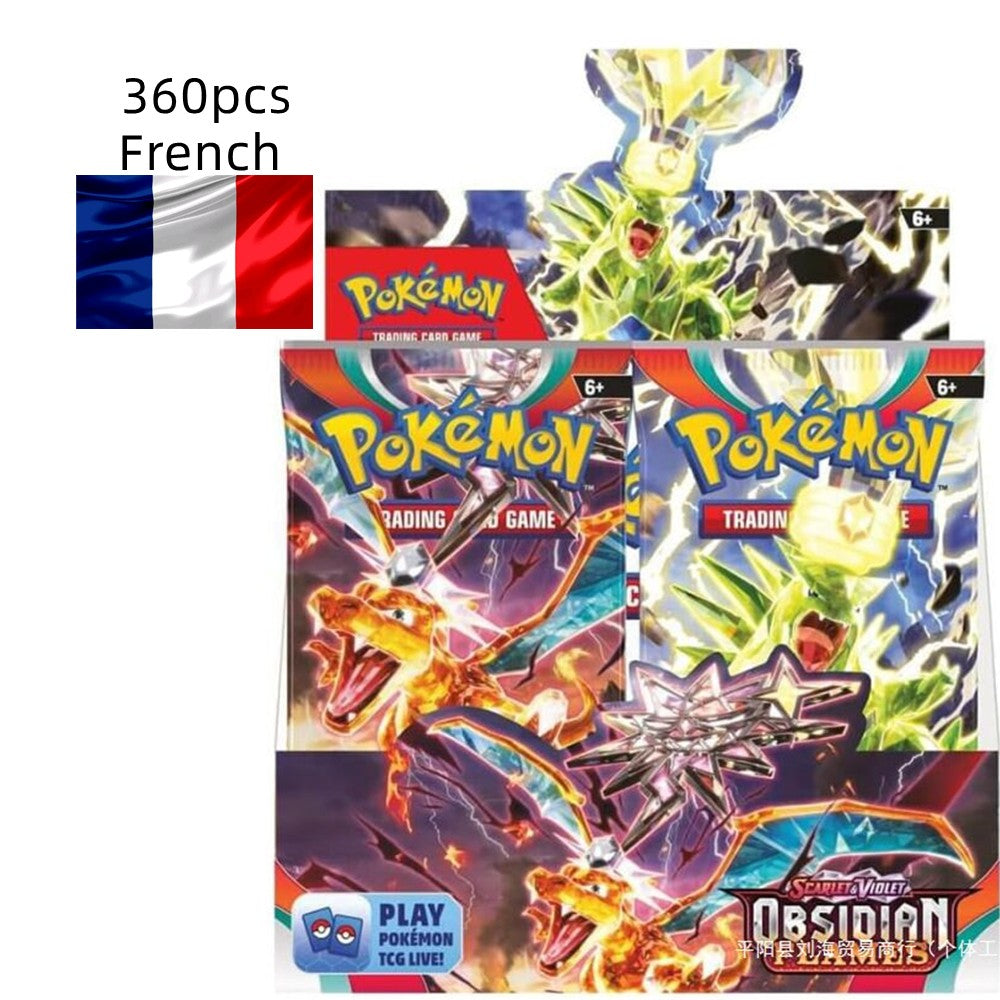 360Pcs French Pokémon TCG: Scarlet & Violet Etsncelles  Astral Radiance Obsidian Flames Booster Box Pokemon Cards 36 Pack Box.