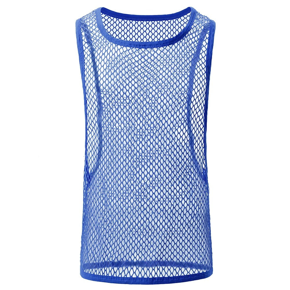 BRAVE PERSON Fashion Men Clothing Bodybuilding Gym Tank Tops Sleeveless Mesh Undershirt Fitness Workout Vest