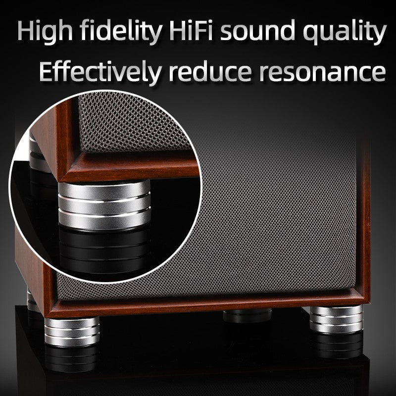 Super Premium 4PCS Hifi Speaker Spikes Pedestal Pés Pad Liga de Alumínio para Speaker DAC Pé Amortecedor