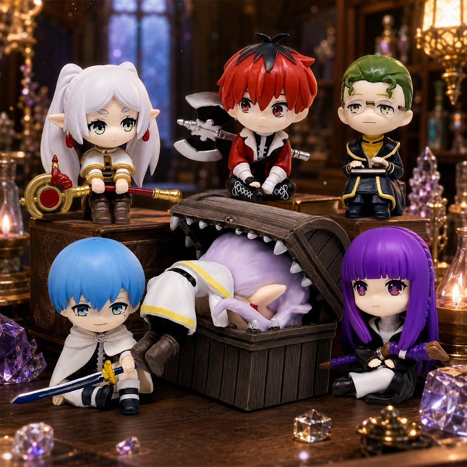 New Frieren: Beyond Journey's End 7.5cm Anime Figures Frieren Himmel Action Figure Cute Anime Figure Ornaments Collection
