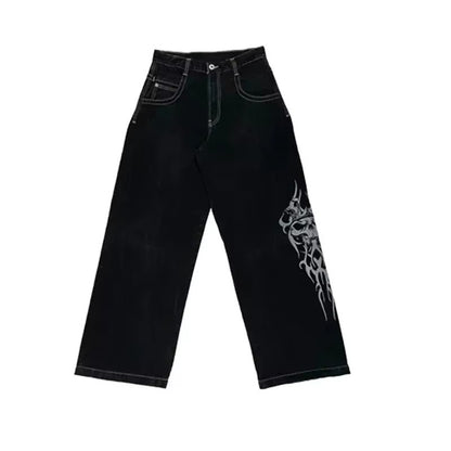 Calça Jeans Baggy Y2K masculina Harajuku anos 2000 vintage bordada de alta qualidade nova Hip Hop streetwear masculina feminina calça jeans casual de perna larga