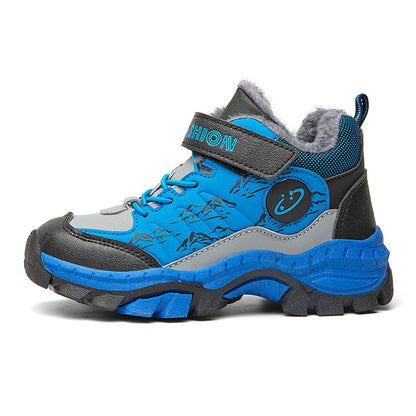 Winter Children's Casual Snow Ankle Boots Non-slip Outdoor Mountain Climbing Shoes Fashion Kids Waterproof Warm Sneakers