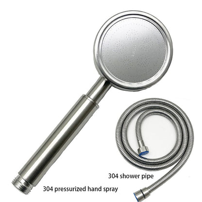 Stainless Steel Shower Head Set 304, Showering And Bathing Handheld High-pressure Shower Head Set For Home Use, Bathroom Accesso