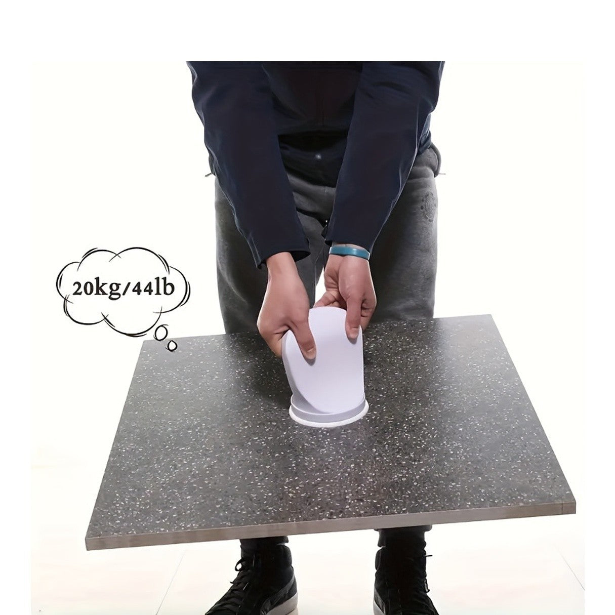 1 plastic non perforated detachable suction cup footrest for bathroom, easy to install adhesive shower mats