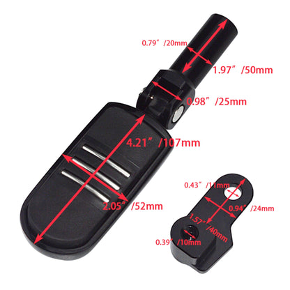 Kit de Suporte para Pedaleira Traseira de Passageiro para Motocicletas Harley Davidson Cross Bones FLSTSB 08-11 Softail Slim FLS FLSS 12-17