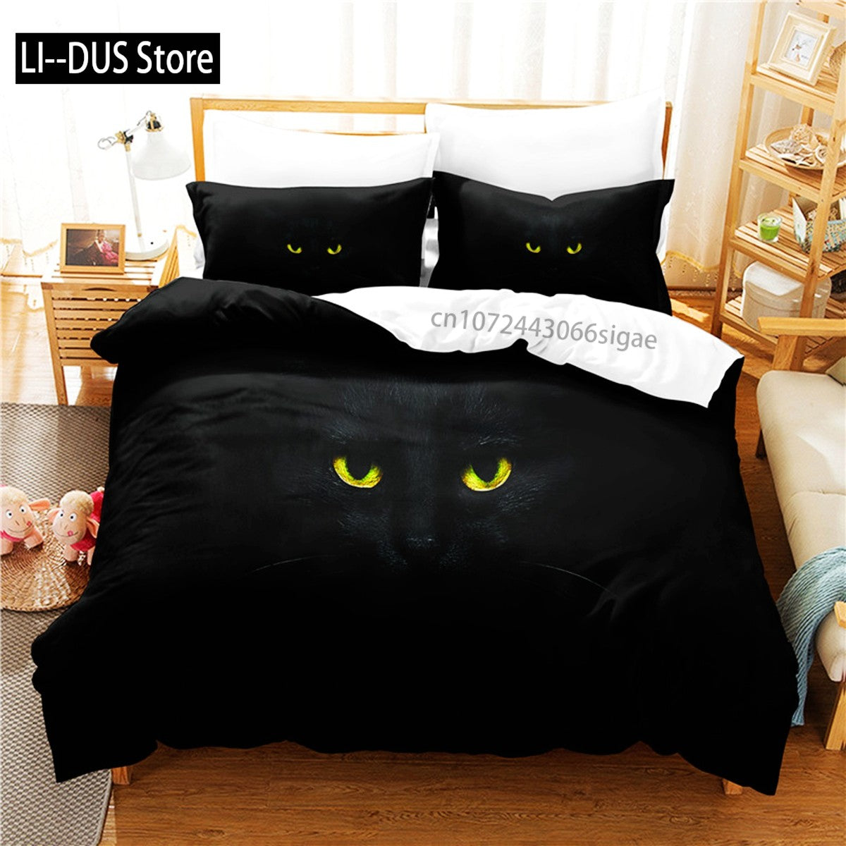 Cute Cat Bedding Set Duvet Cover Set 3d Bedding Digital Printing Queen Size Bedding Set Fashion Design
