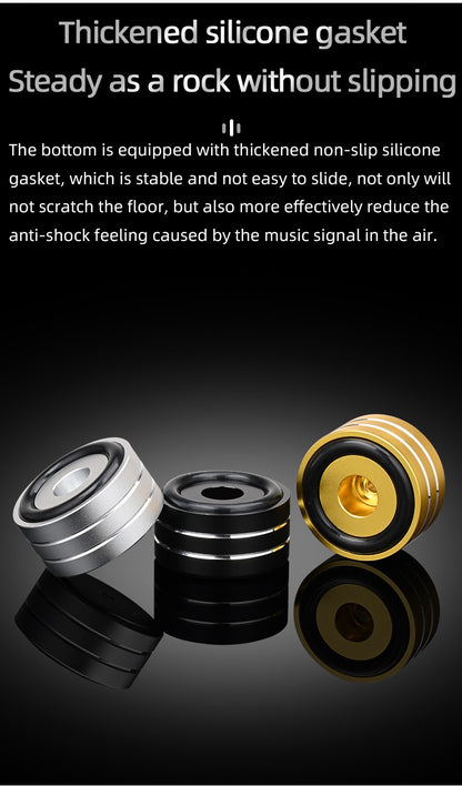 Super Premium 4PCS Hifi Speaker Spikes Pedestal Pés Pad Liga de Alumínio para Speaker DAC Pé Amortecedor