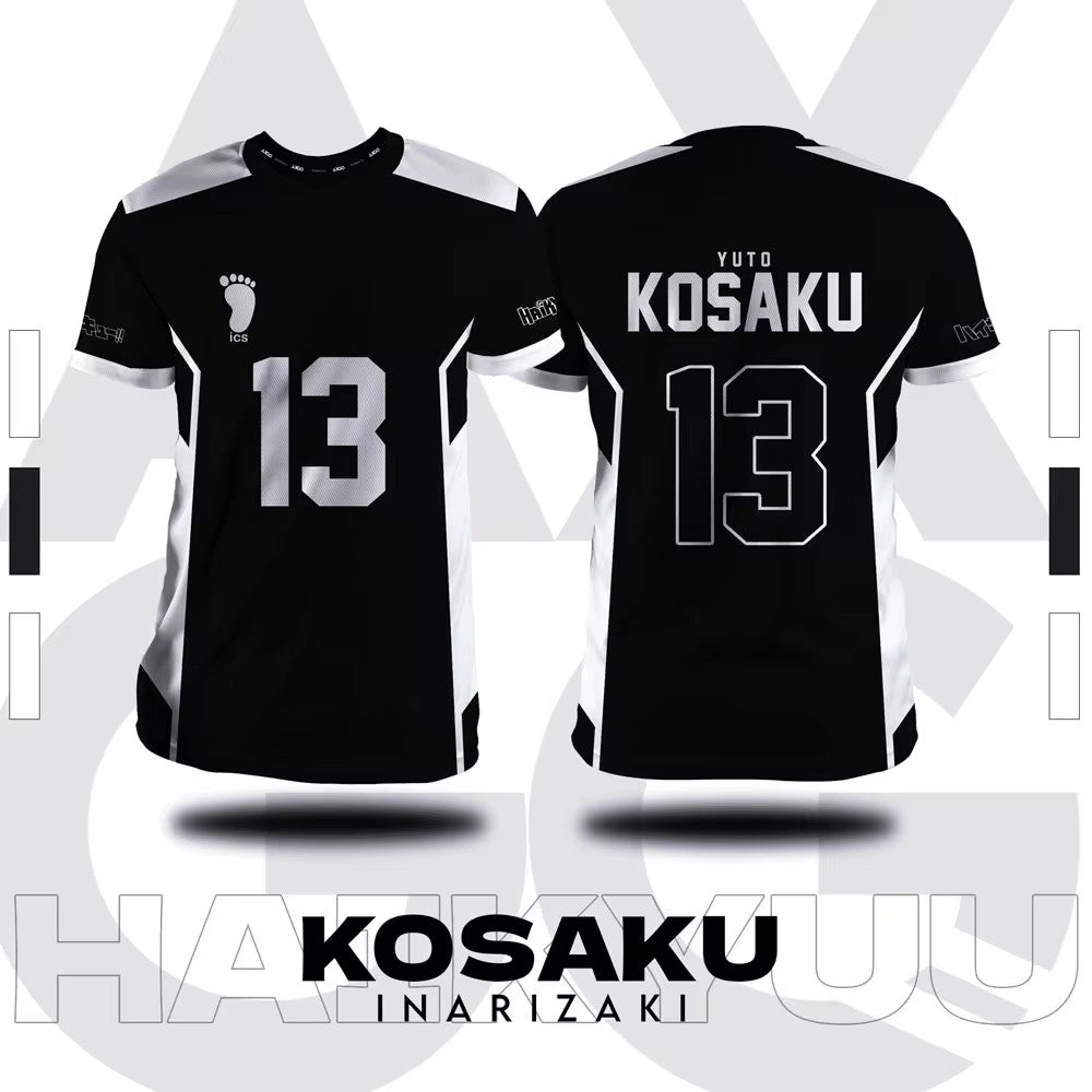 Haikyuu Inarizaki Cartoon Anime Cosplay Men Jersey Summer Short Sleeve Children Tee Tops 2024 Fashion Women Oversized T-shirt