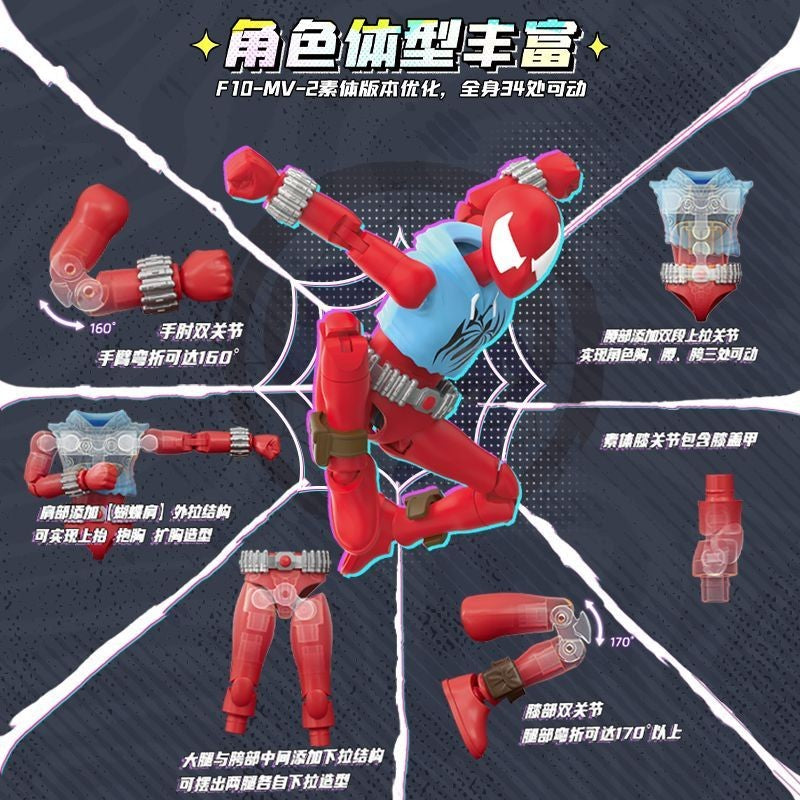 Bonecos de Montar Blokees Hobie Brown Spider-Man Duende Verde Homem-Areia Electro Shocker Spider-Man 2099 Brinquedos de Coleção Montáveis Presentes