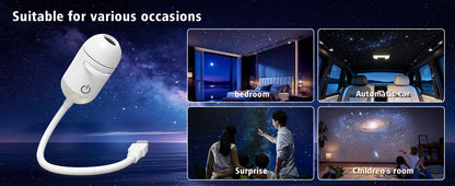2-in-1 USB Ambient Light For Large Range Projection Atmosphere Multiple Scenes Adjustable Focus Distance Night Lighting Function