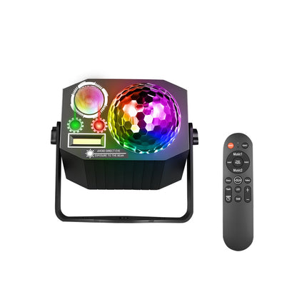Dj Party Disco Ball Lights with Pattern and Sound Activated LED Stage Strobe Light Christmas Rave/Home Karaoke/Dance/Club Bar