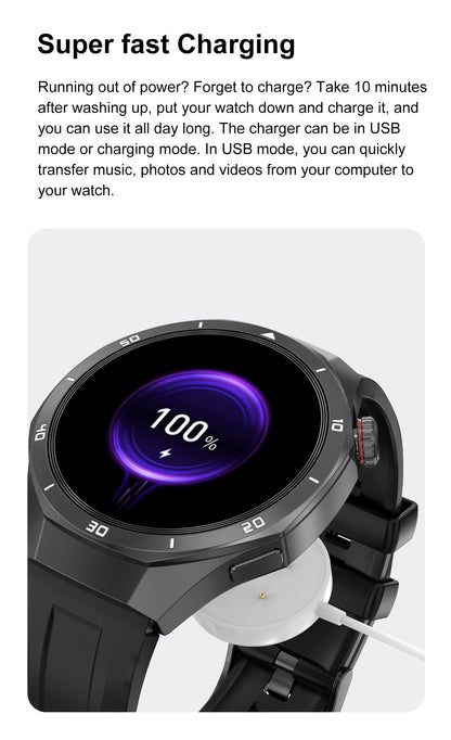 GT5 Pro Smart Watch Global Version 32GB Memory GPS navigation NFC Music Video play Call Titanium alloy Waterproof Smartwatch 5