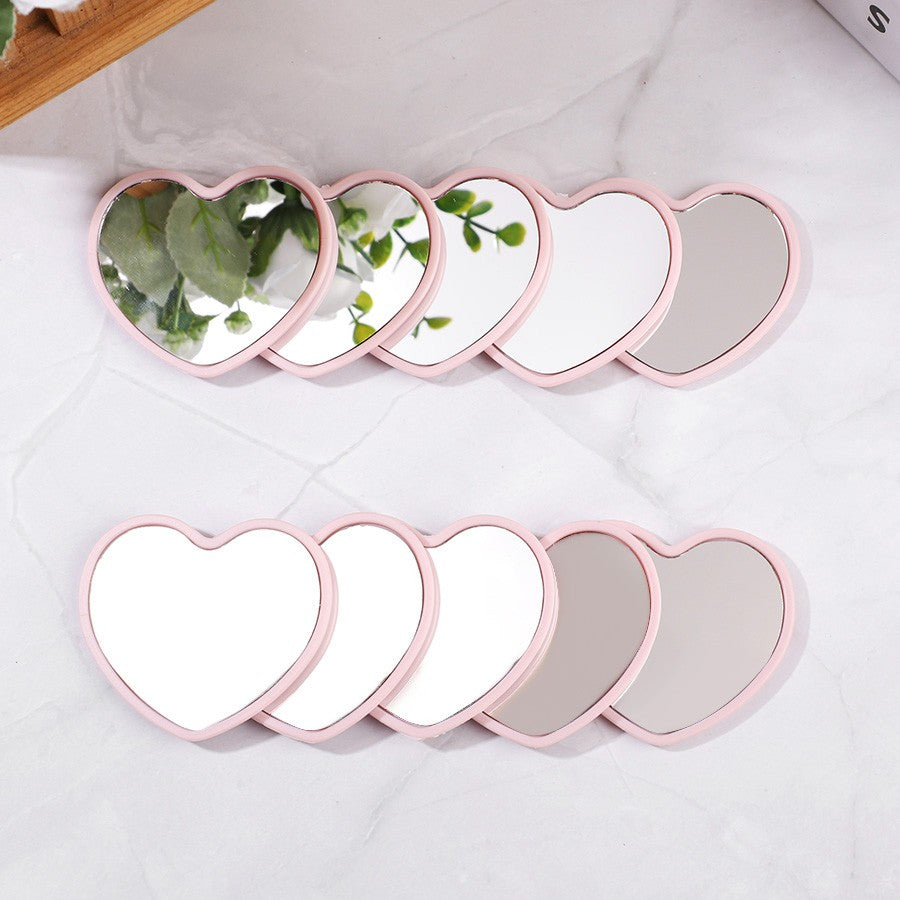 10Pcs Heart Shaped Mini Mirrors Suitable for Wedding Birthday Party Holiday Gifts for guest Christmas Home Decoration Supplies