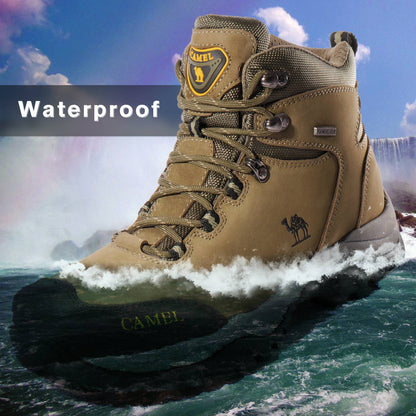 GOLDEN CAMEL Waterproof Hiking Shoes Men and Women Outdoor Anti-Slip Climbing Trekking Shoes for Men 2023 Leather Hiking Boots