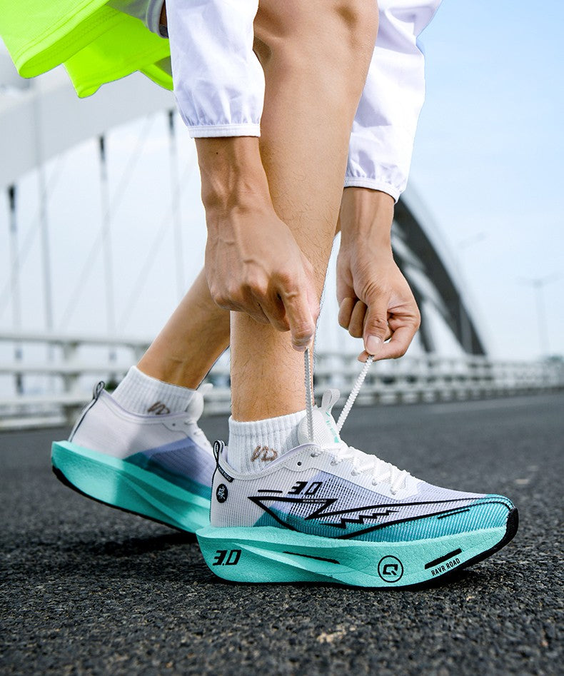 Tênis de Borda de Carbono Masculino Antiderrapante Acolchoado Confortável para Corrida e Treinamento Tênis de Malha Casual para Mulheres