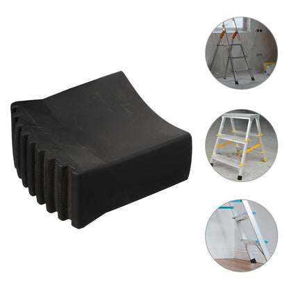 Protetores Antiderrapantes Quadrados para Pés de Escada 5x2,5CM Borracha Antiderrapante Almofadas Pés Dobráveis Ferramentas de Construção Preto Pisos